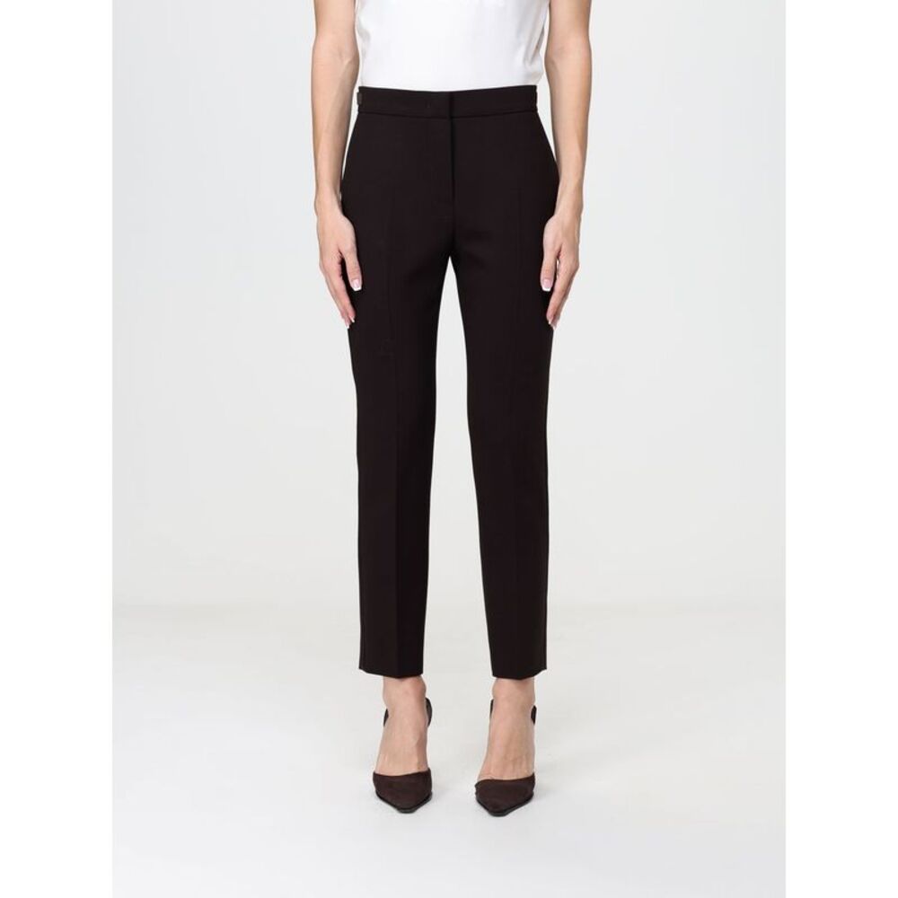 Max Mara Women Max Mara Acino Mid-Rise Slim Fit Skinny Wool Trousers